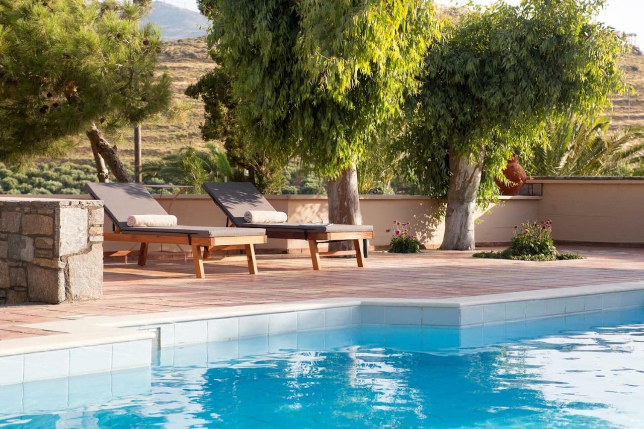 White sand Villa. Spacious villa with prive pool. Agia Pelagia  Esterno foto